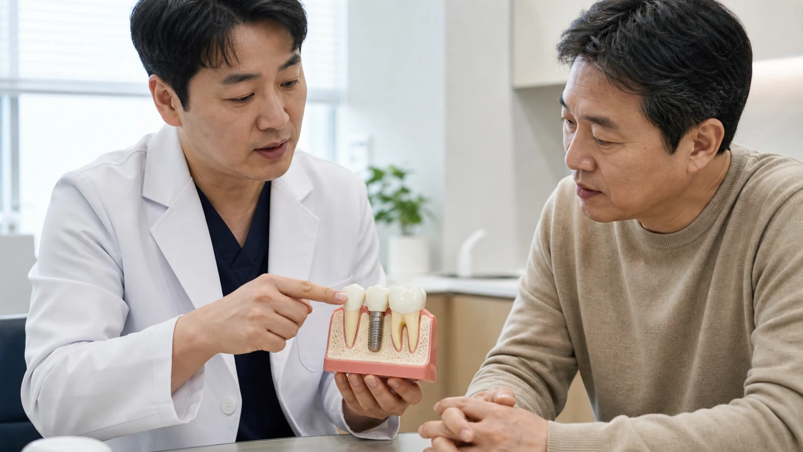 울산 동구 치아교정 치과 정보를 차분히 확인하는 장면